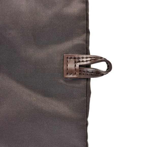 LOUIS VUITTON: Brown "LV" Logo, Long Garment Cover/Bag w/ Shoe Pouch (ow) - Picture 6 of 10